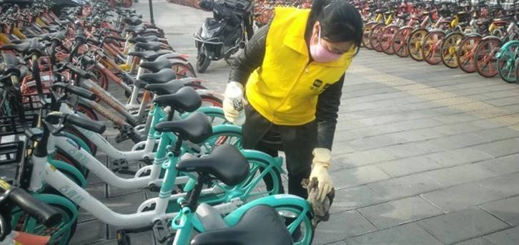 美团单车倡议共享单车“无差别消毒” 行业同心亦同力