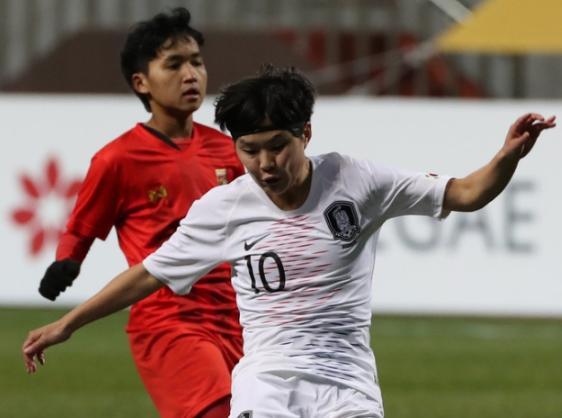 7-0！韩国女足疯狂吊打缅甸队，或与中国队直接竞争东京奥运资格