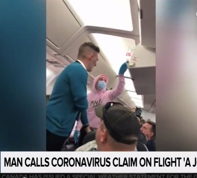 乘客自拍谎称感染新冠病毒 加客机飞行半程被迫返回