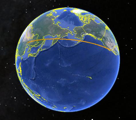 中国飞美国的飞机为什么都要绕道北极，为什么不直接横跨太平洋